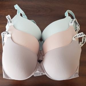 Bundle! Victoria's Secret 38DD T-shirt Pushup Bras